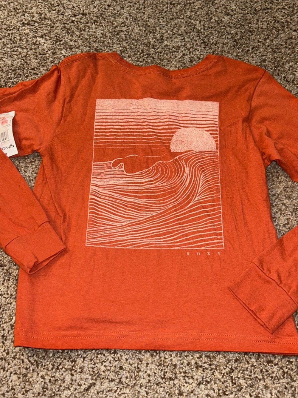 Roxy Lucky Wave Long Sleeve Women Tshirt NWT